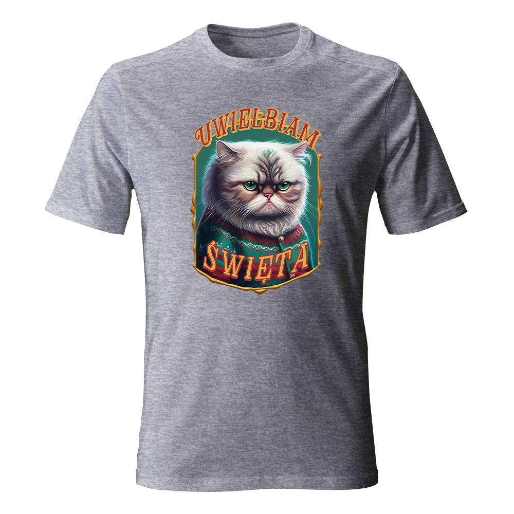 Koszulka świąteczna męska UWIELBIAM ŚWIĘTA