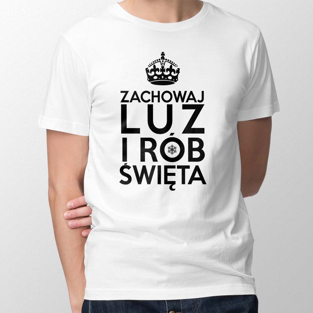 koszulka świąteczna męska Rób święta