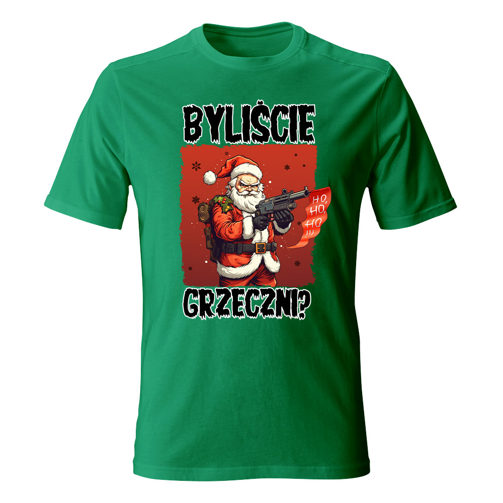 Koszulka świąteczna męska BYLIŚCIE GRZECZNI
