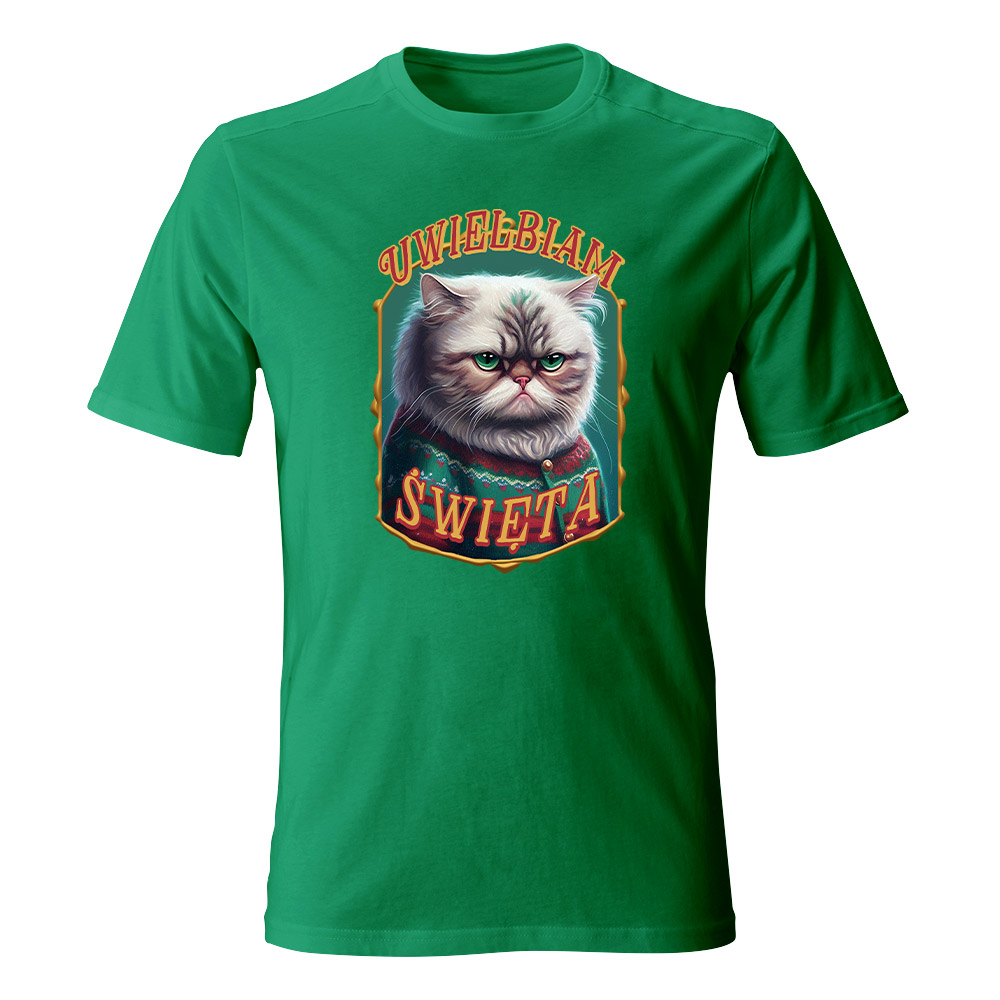 Koszulka świąteczna męska UWIELBIAM ŚWIĘTA