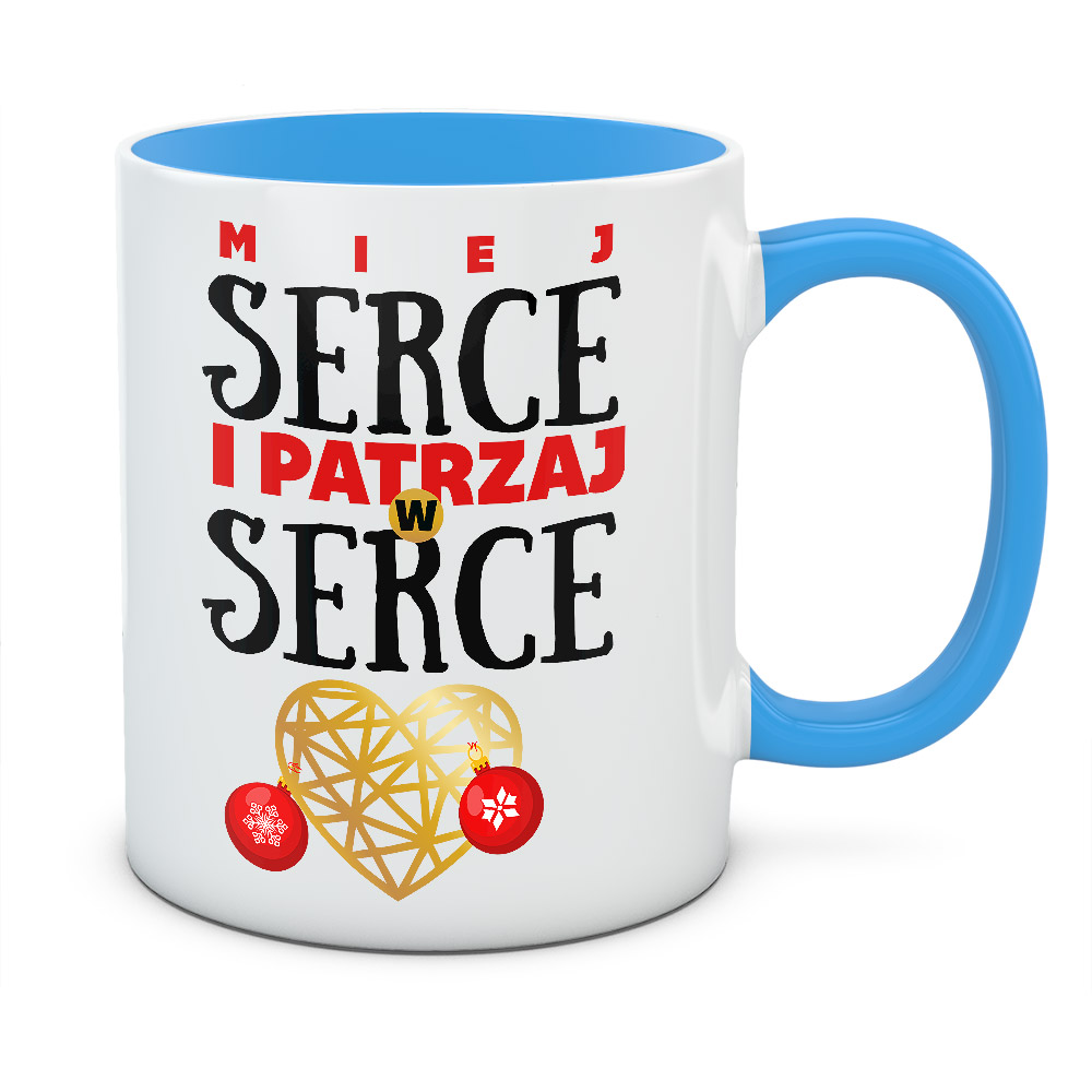 Kubek świąteczny PATRZAJ W SERCE