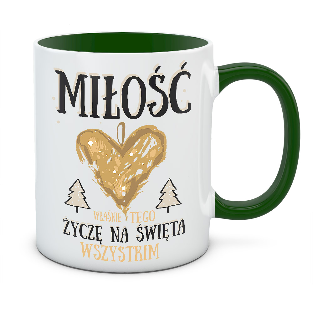 Kubek świąteczny MIŁOŚĆ NA ŚWIĘTA