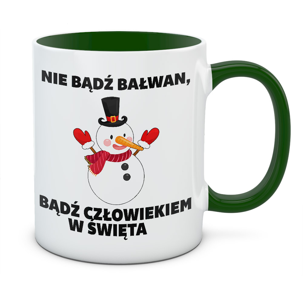 Kubek świąteczny NIE BĄDŹ BAŁWAN