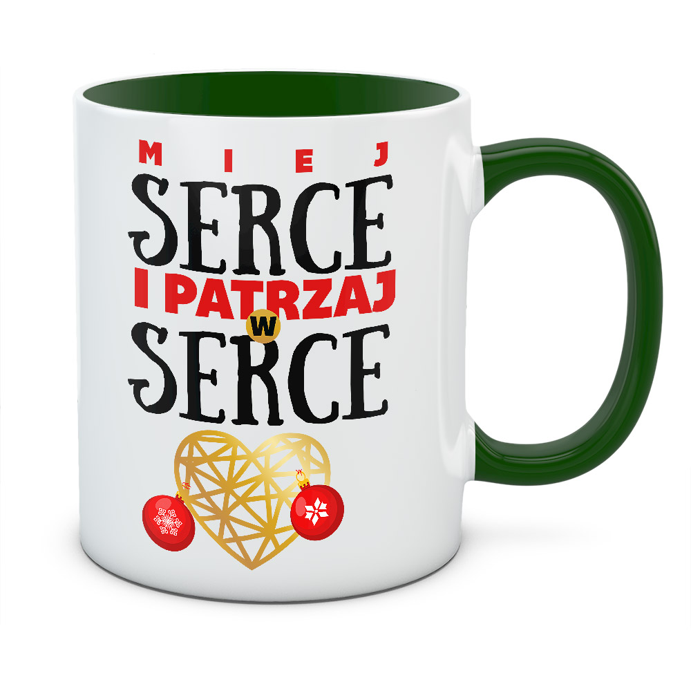 Kubek świąteczny PATRZAJ W SERCE