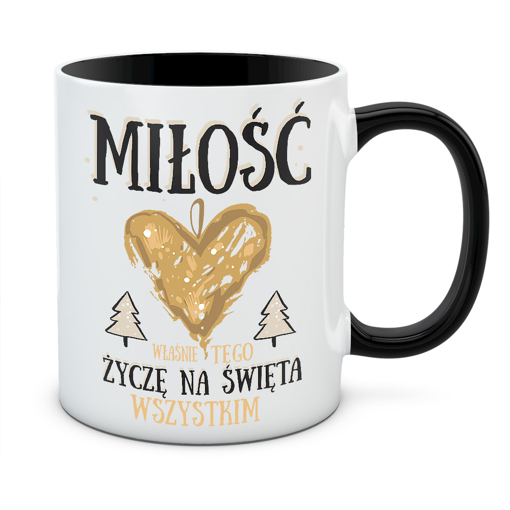 Kubek świąteczny MIŁOŚĆ NA ŚWIĘTA