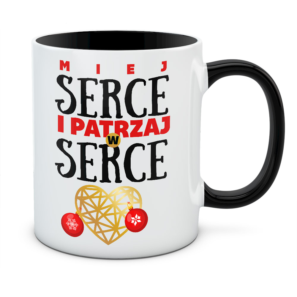 Kubek świąteczny PATRZAJ W SERCE
