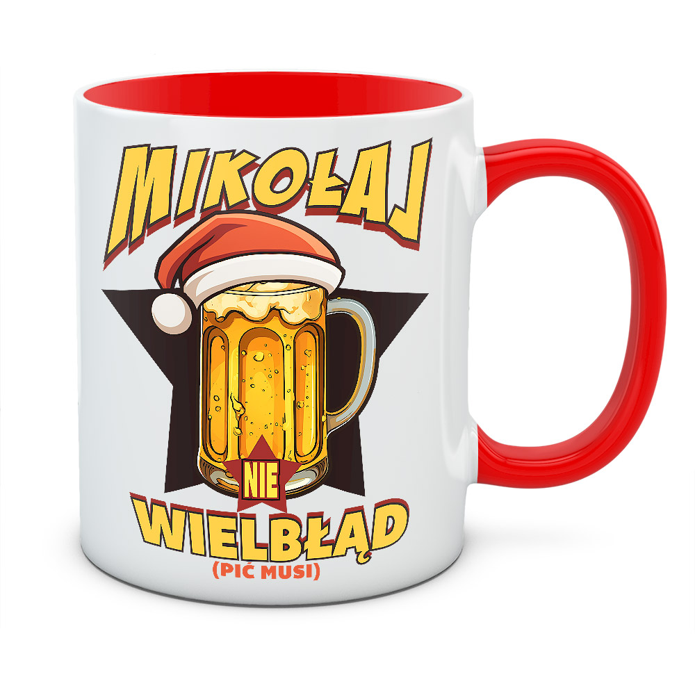 Kubek świąteczny MIKOŁAJ NIE WIELBŁĄD