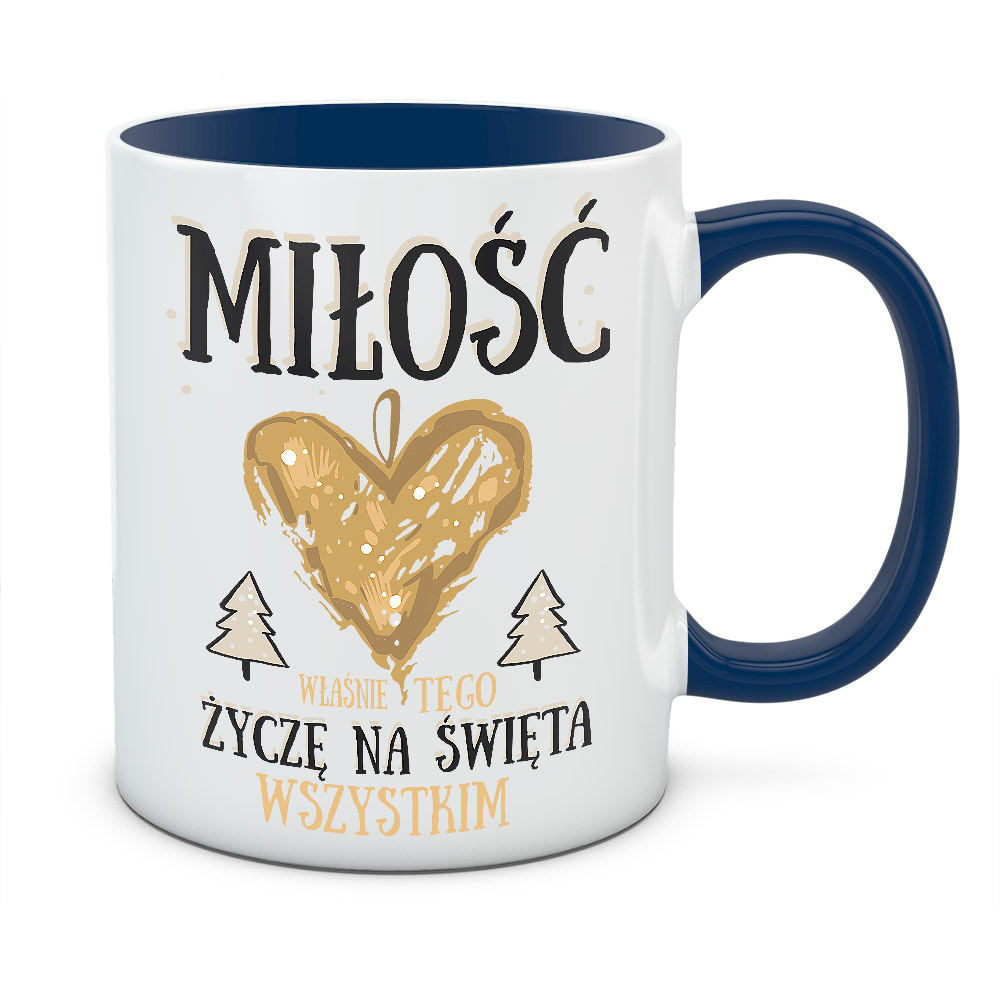 Kubek świąteczny MIŁOŚĆ NA ŚWIĘTA