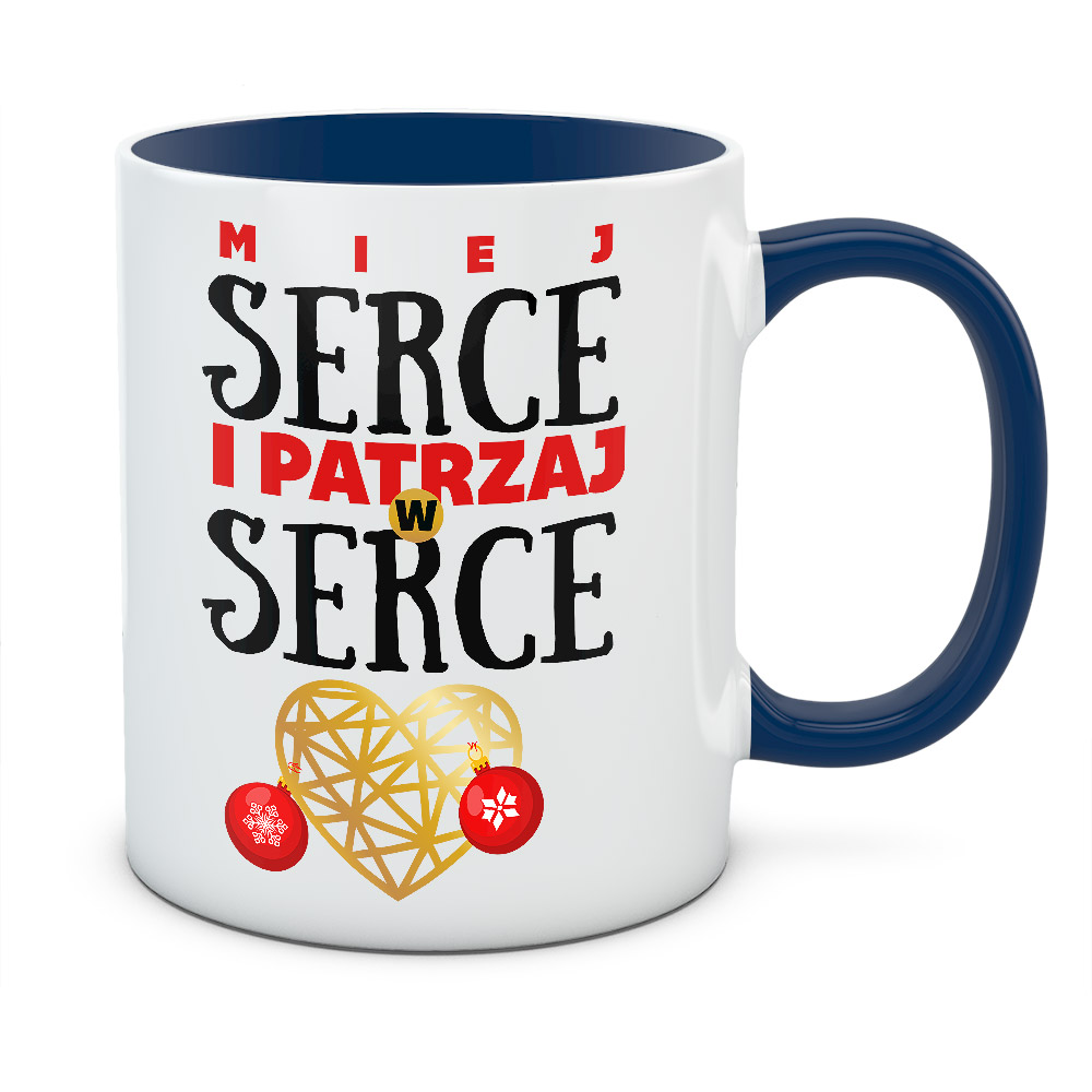Kubek świąteczny PATRZAJ W SERCE