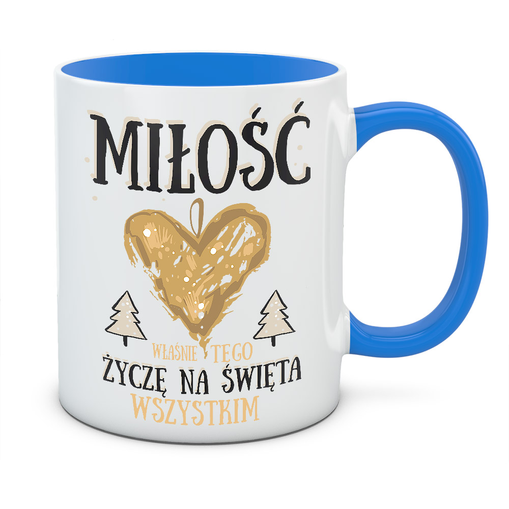 Kubek świąteczny MIŁOŚĆ NA ŚWIĘTA
