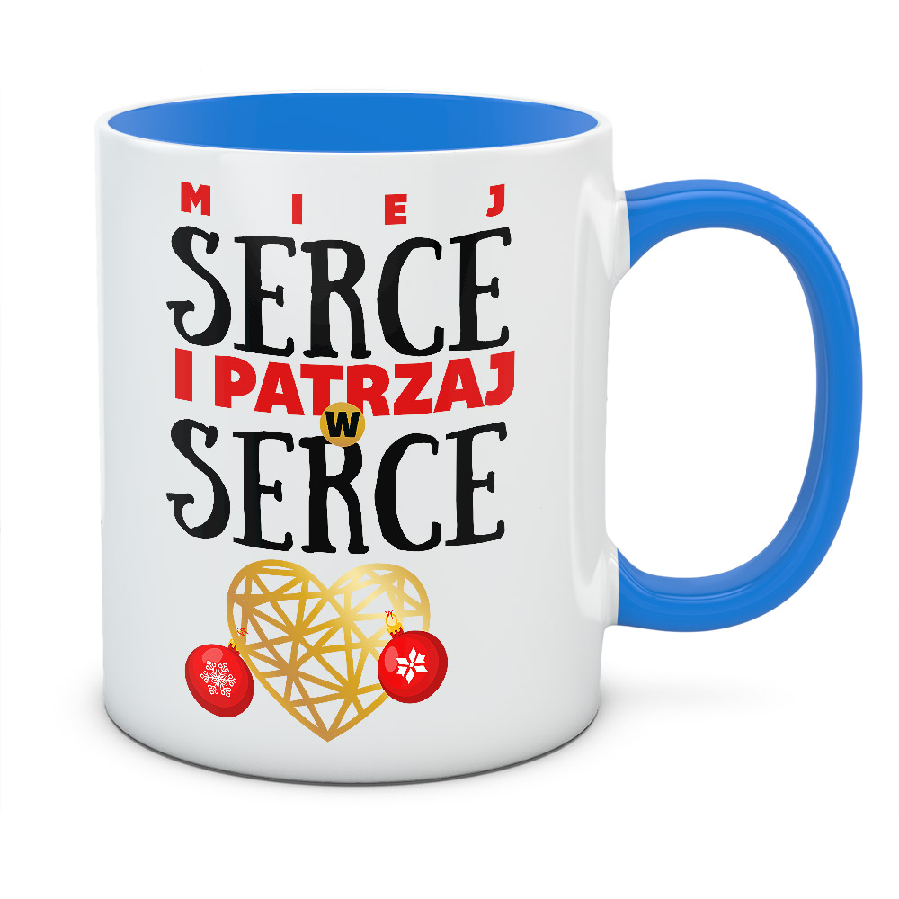 Kubek świąteczny PATRZAJ W SERCE