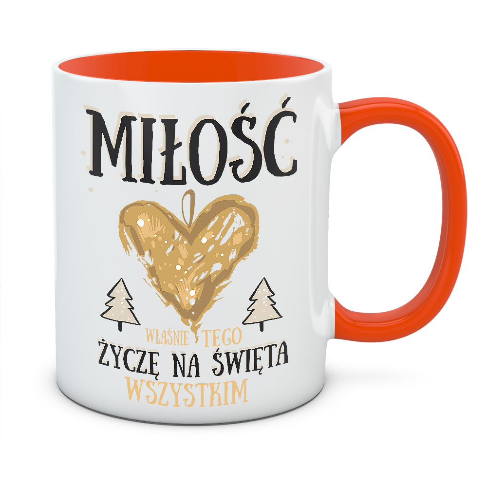 Kubek świąteczny MIŁOŚĆ NA ŚWIĘTA