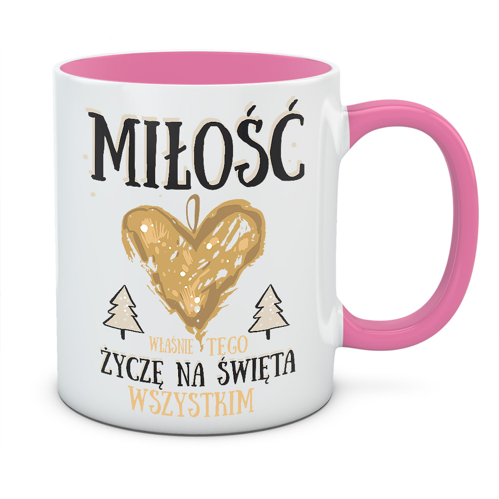 Kubek świąteczny MIŁOŚĆ NA ŚWIĘTA