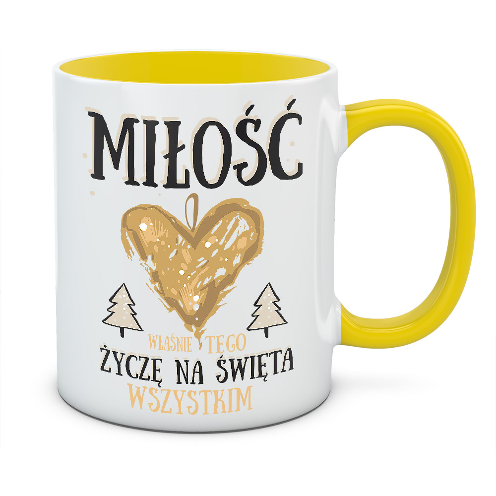 Kubek świąteczny MIŁOŚĆ NA ŚWIĘTA