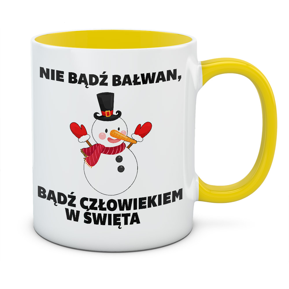 Kubek świąteczny NIE BĄDŹ BAŁWAN