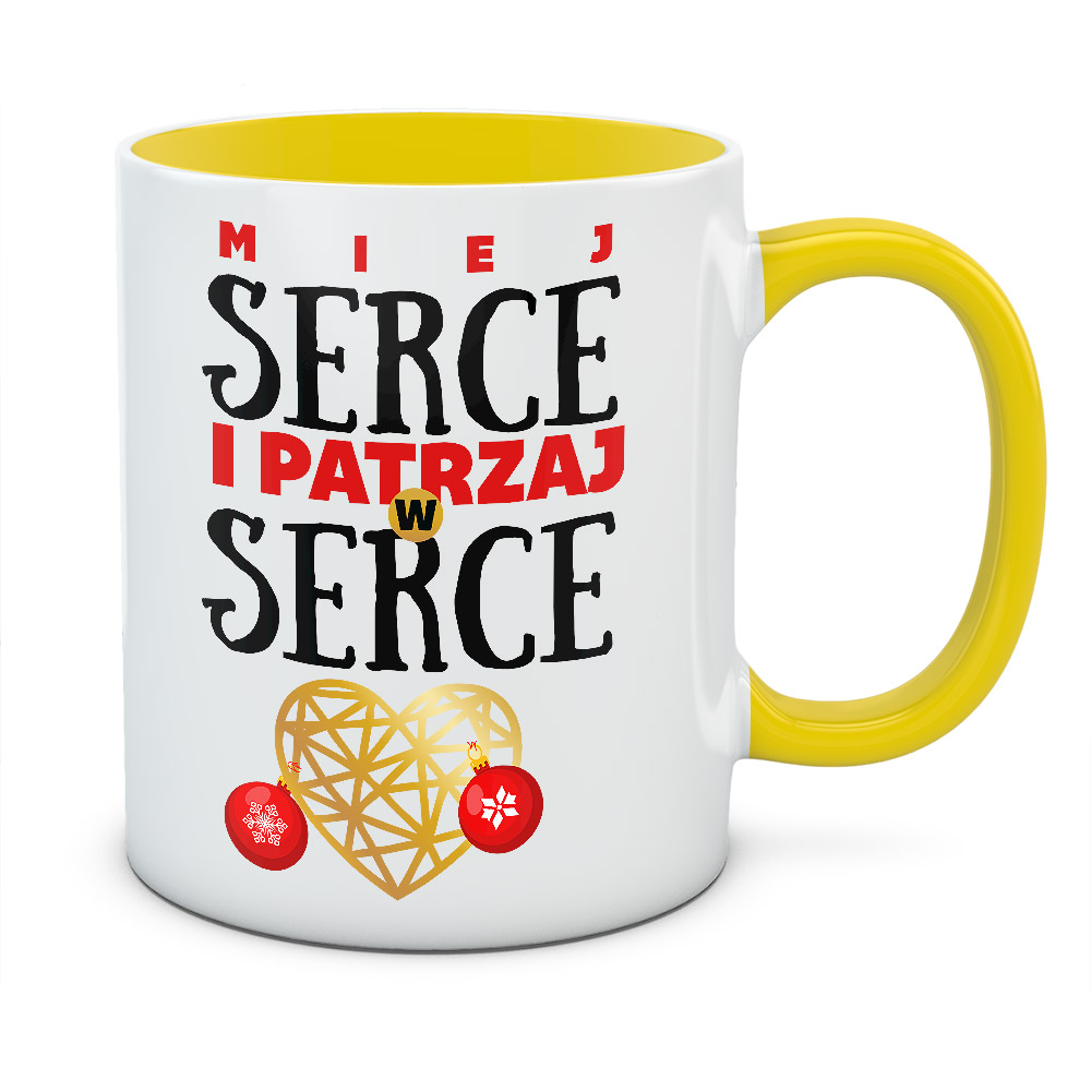 Kubek świąteczny PATRZAJ W SERCE