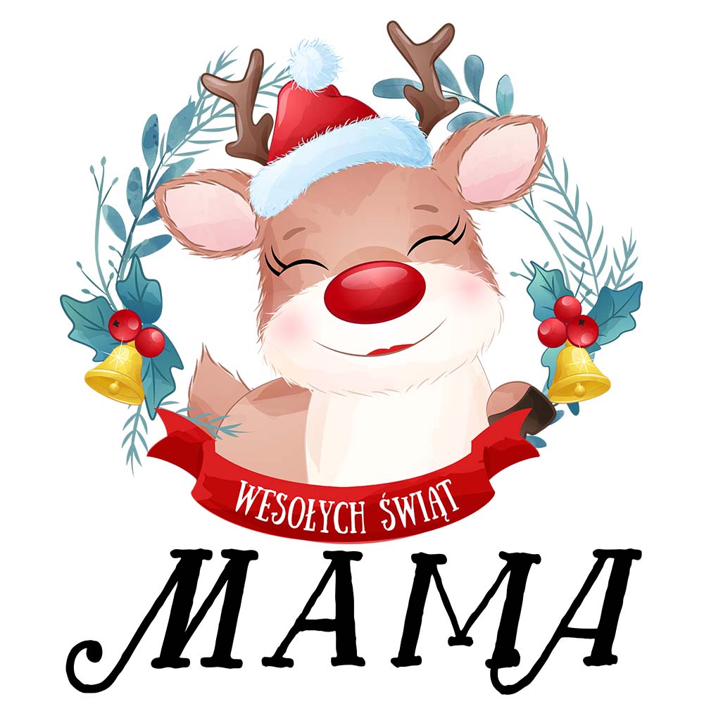 Koszulka świąteczna damska MAMA