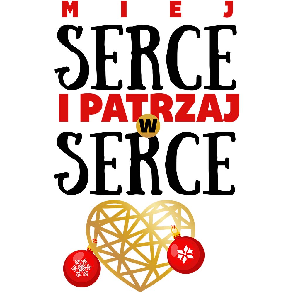 Koszulka świąteczna dziecięca PATRZAJ W SERCE