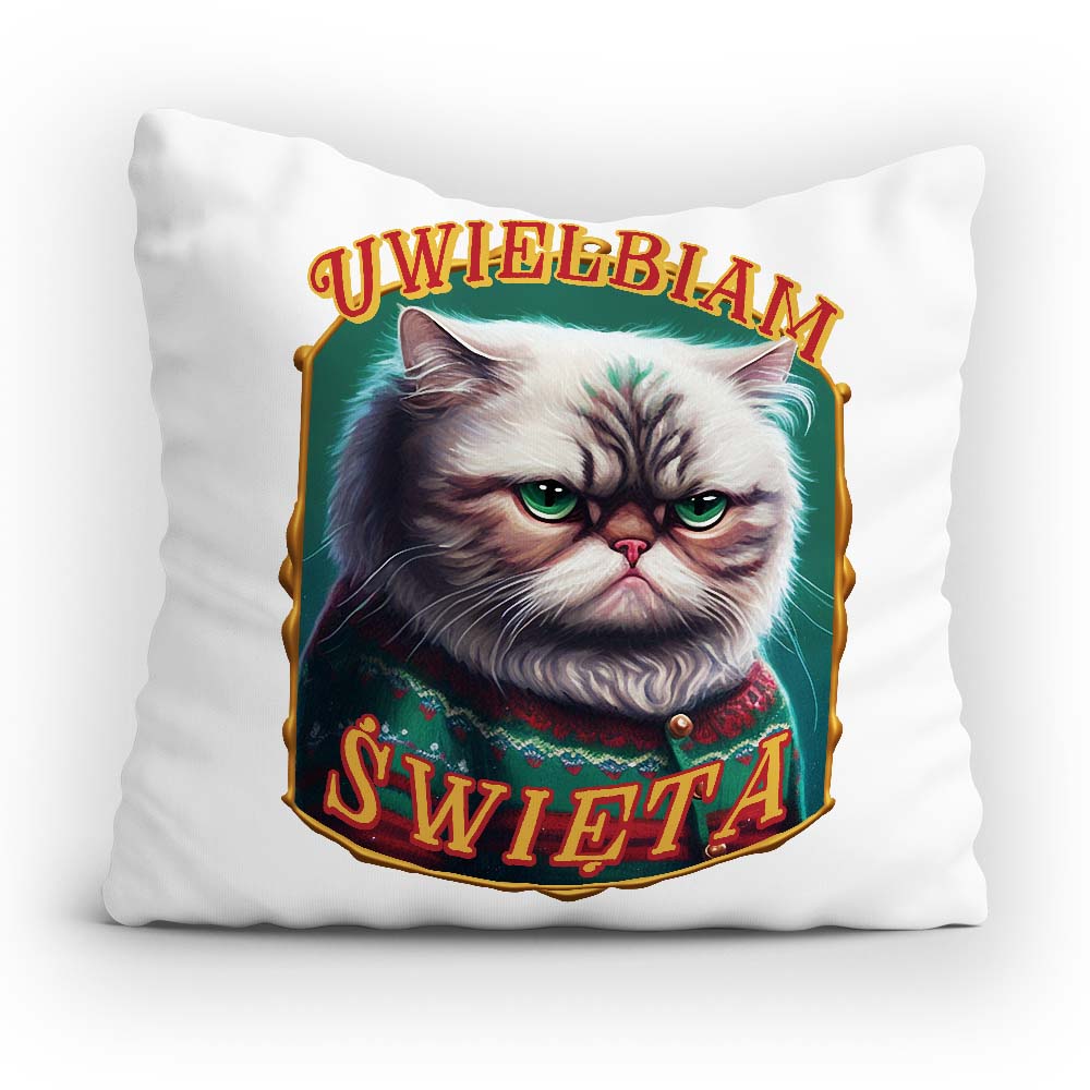 Poduszka świąteczna Uwielbiam święta