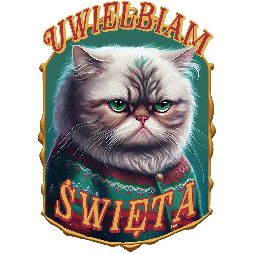 Koszulka świąteczna męska UWIELBIAM ŚWIĘTA