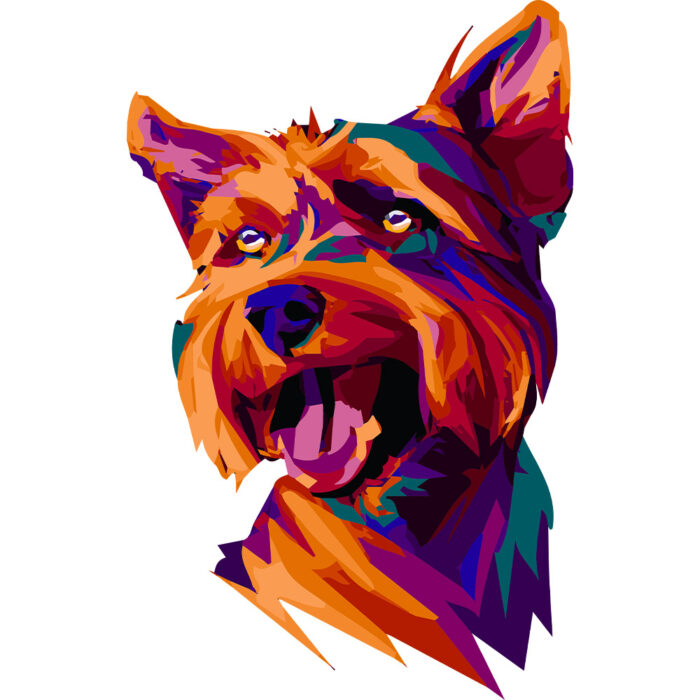 Kubek Australian silky terrier, kolor biały