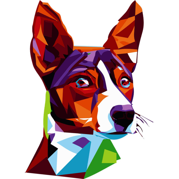 Kubek Basenji, kolor biały