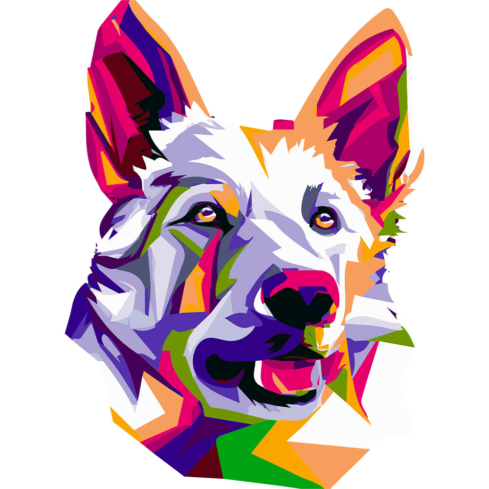 Kubek BIAŁY OWCZAREK SZWAJCARSKI