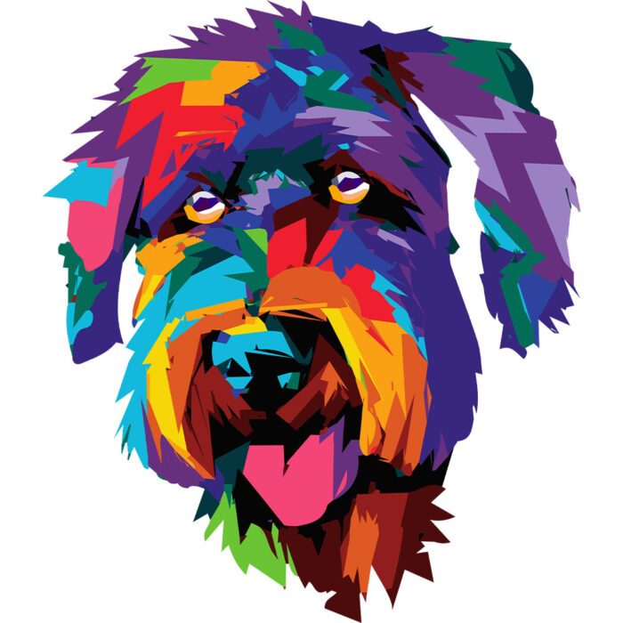 Kubek Bouvier des flandres, kolor biały