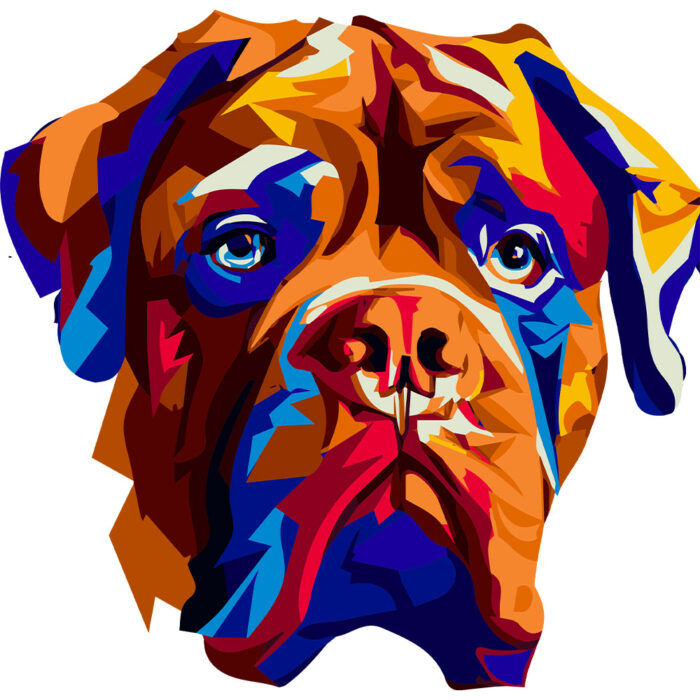 Kubek Dog de Bordeaux, kolor biały