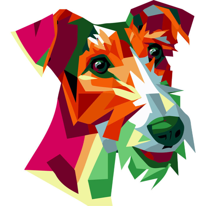 Kubek Foksterier, kolor biały