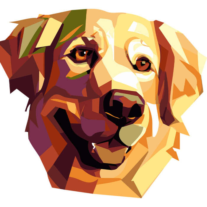 Kubek Golden retriever, kolor biały