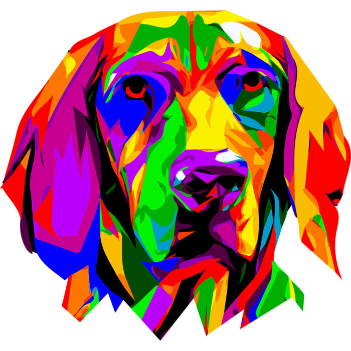 Kubek Gończy polski, kolor biały