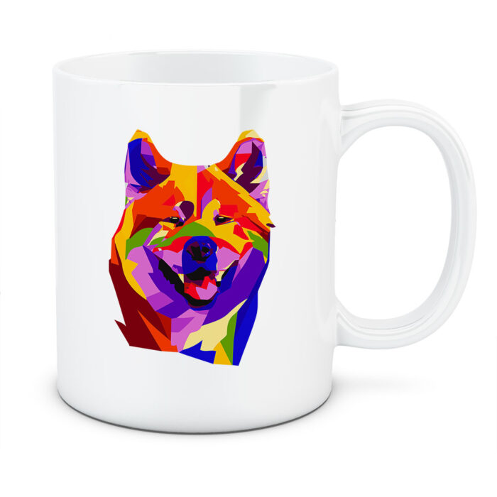 Kubek Akita, kolor biały