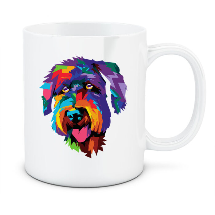 Kubek Bouvier des flandres, kolor biały