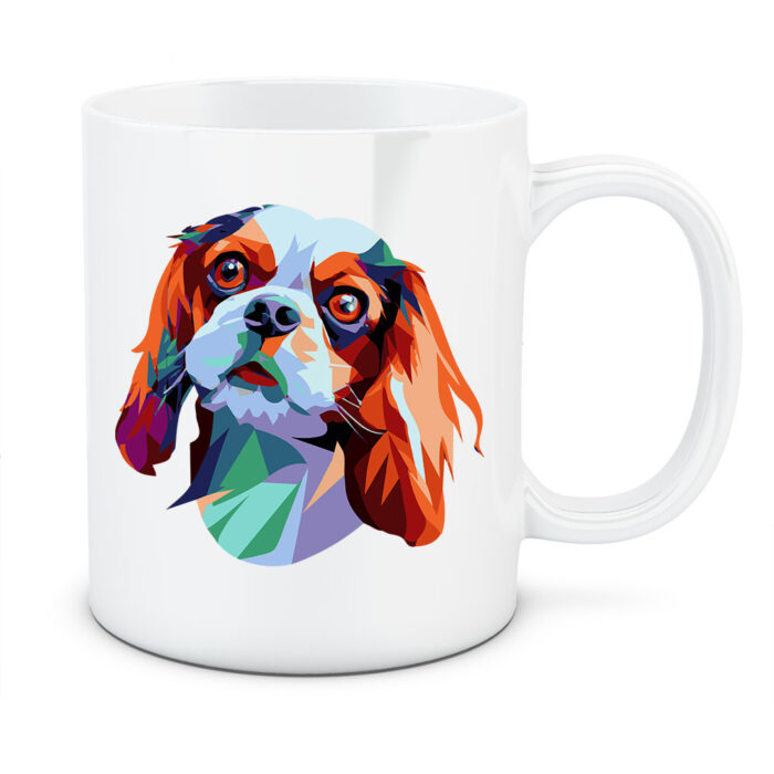 Kubek Cavalier King Charles Spaniel, kolor biały