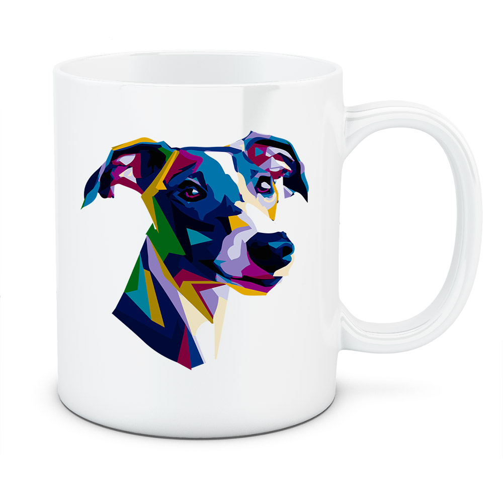 Kubek Charcik włoski, kolor biały