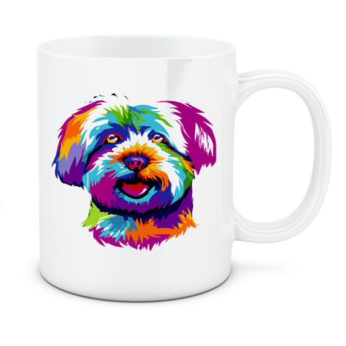 Kubek Coton de Tulear, kolor biały