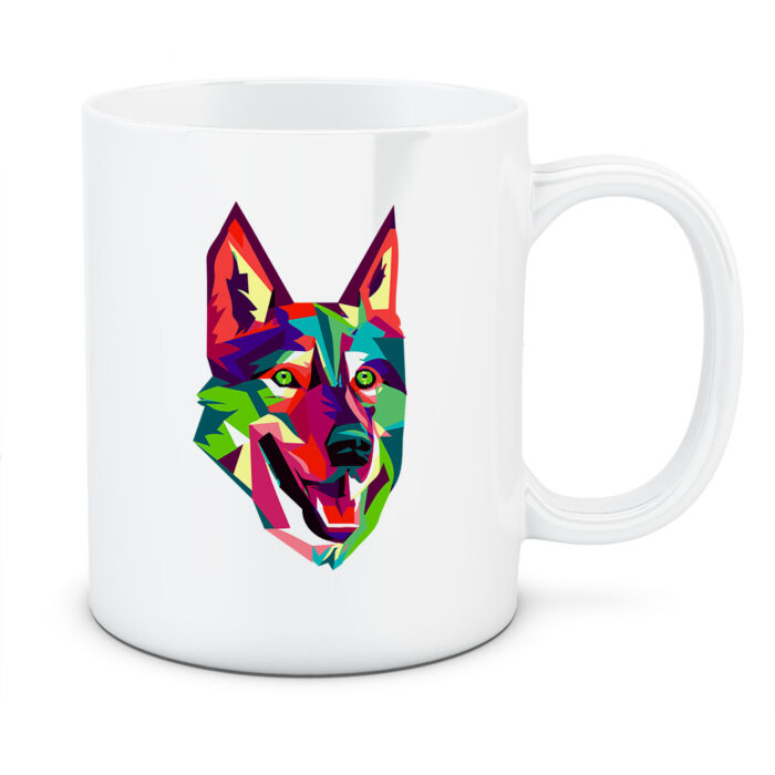 Kubek Czechosłowacki wilczak, kolor biały