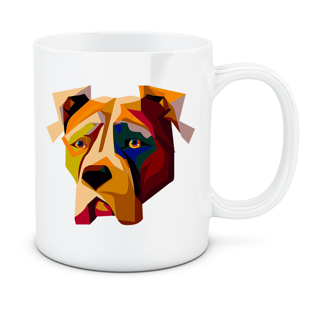 Kubek Dog argentyński, kolor biały