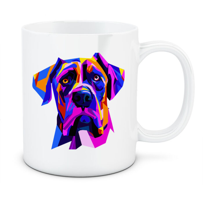 Kubek Dog niemiecki, kolor biały