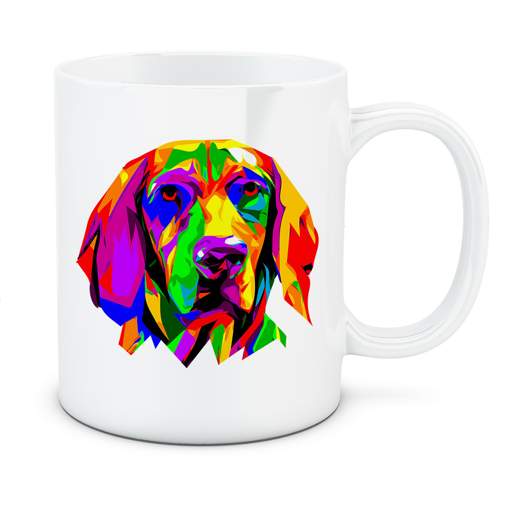 Kubek Gończy polski, kolor biały