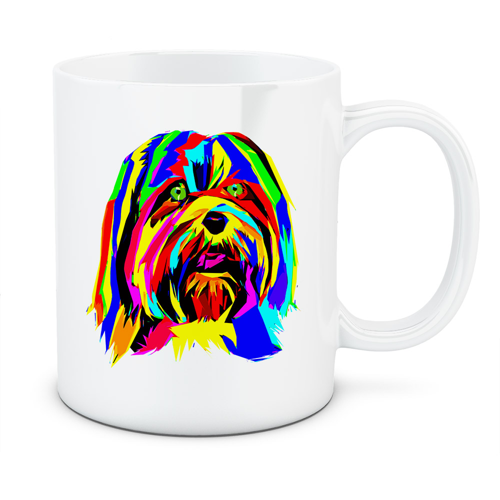 Kubek Lhasa apso, kolor biały