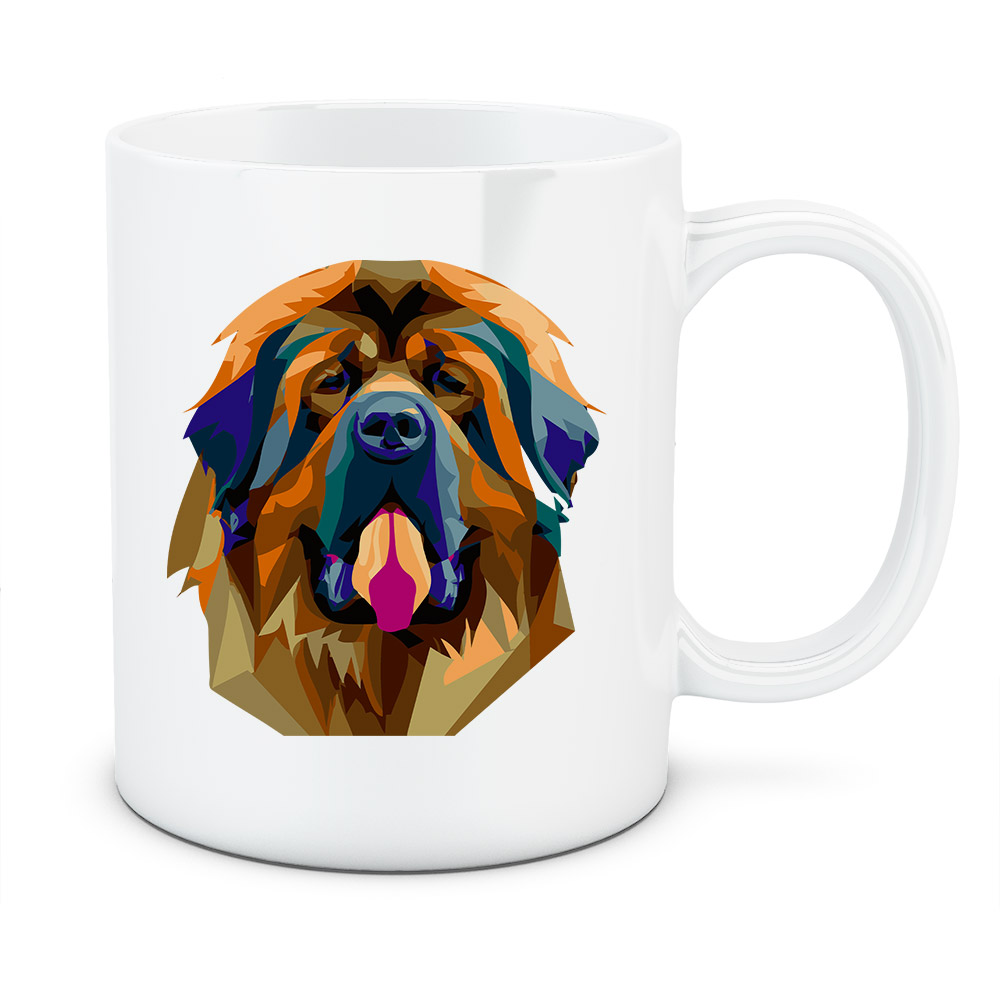 Kubek Mastif tybetański, kolor biały