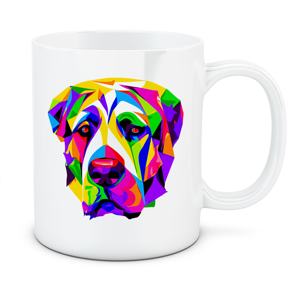 Kubek Owczarek środkowoazjatycki, kolor biały