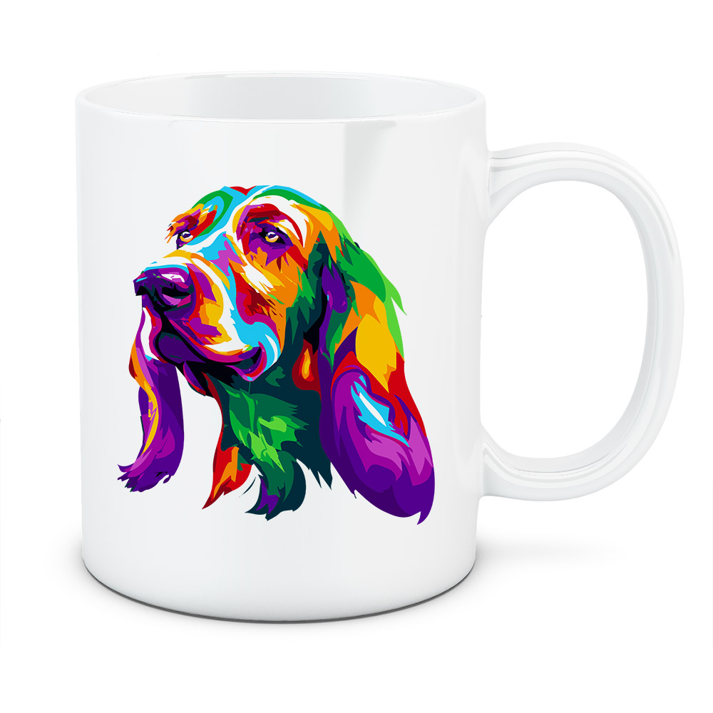 Kubek Pies afgański, kolor biały