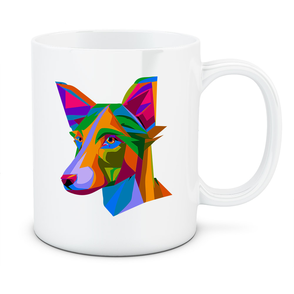 Kubek Podengo Portugalski, kolor biały