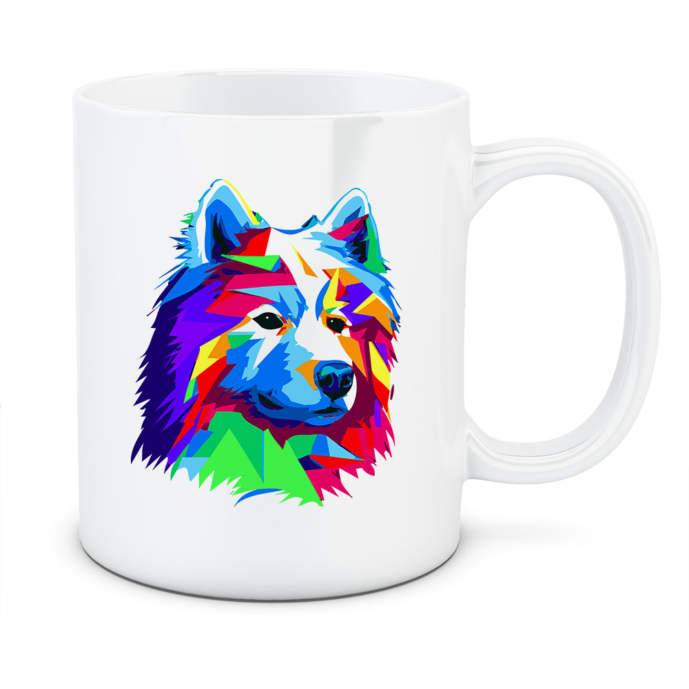 Kubek Samoyed, kolor biały