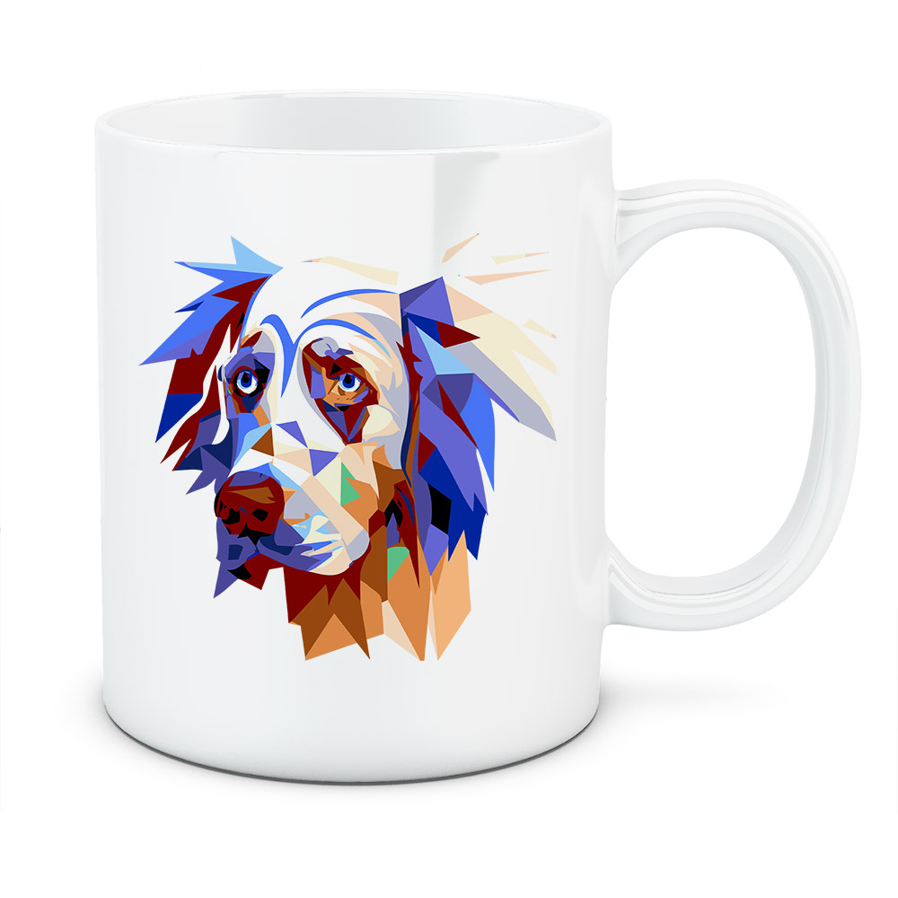 Kubek Seter angielski, kolor biały