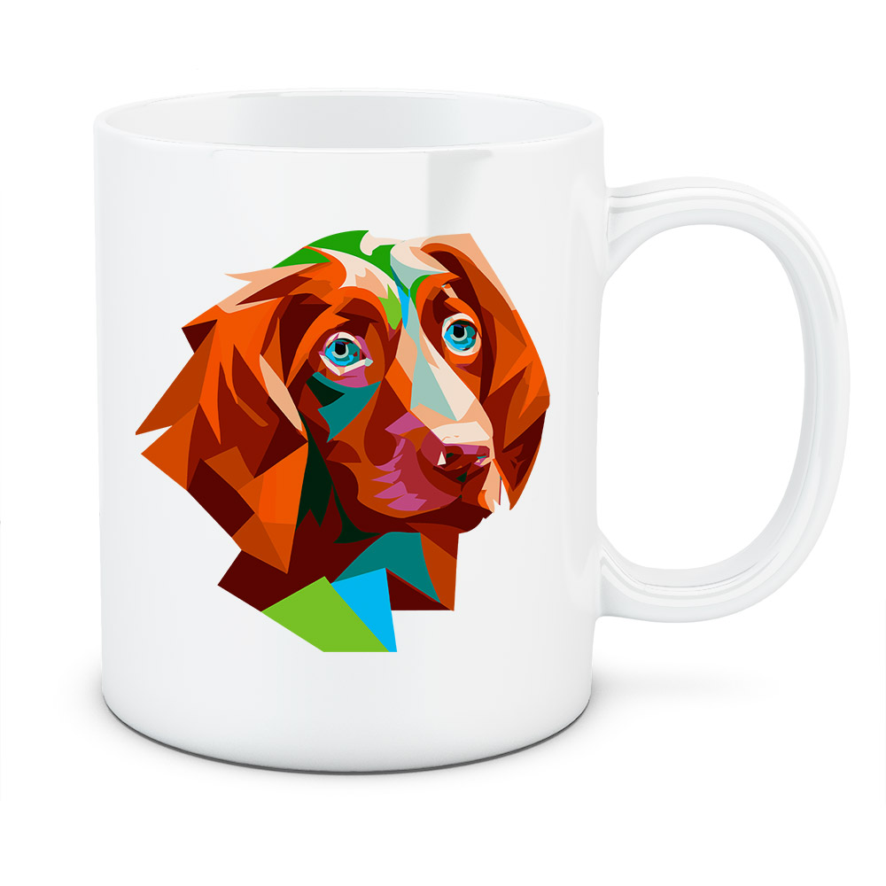 Kubek Seter irlandzki, kolor biały