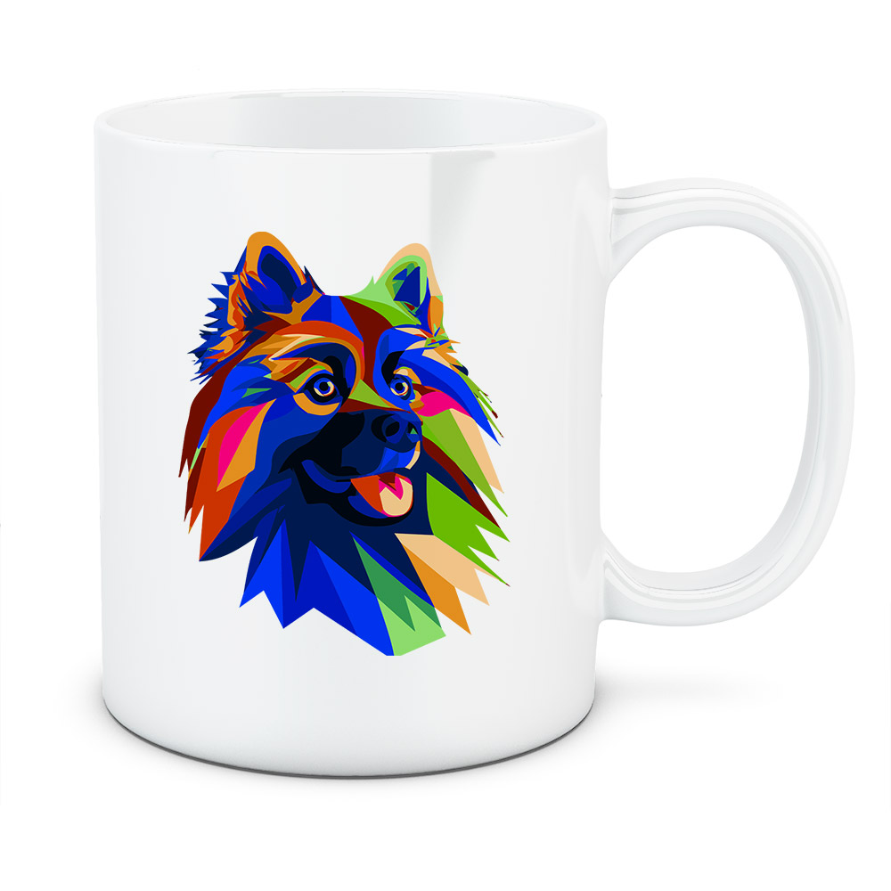 Kubek Szpic wilczy, kolor biały